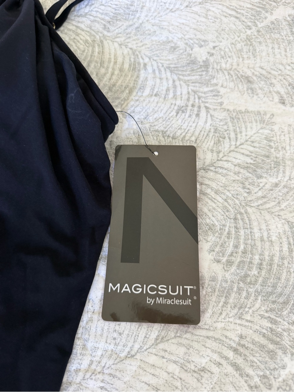 Magicsuit Parker High Neck Black Tankini Top with Gold Accent - Picture 6 of 7